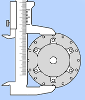Диаметр левого фланца