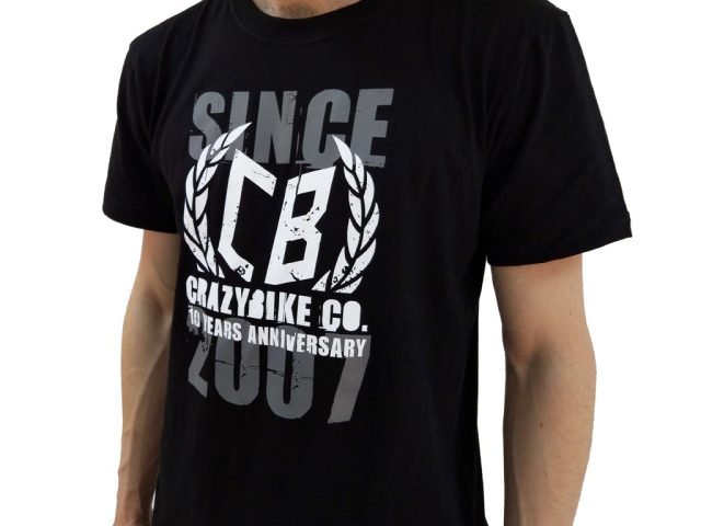 Футболка CRAZYBIKE CO. 10 YEARS ANNIVERSARY Black - S