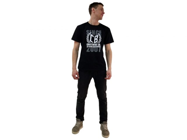 Футболка CRAZYBIKE CO. 10 YEARS ANNIVERSARY Black - S — изображение 2